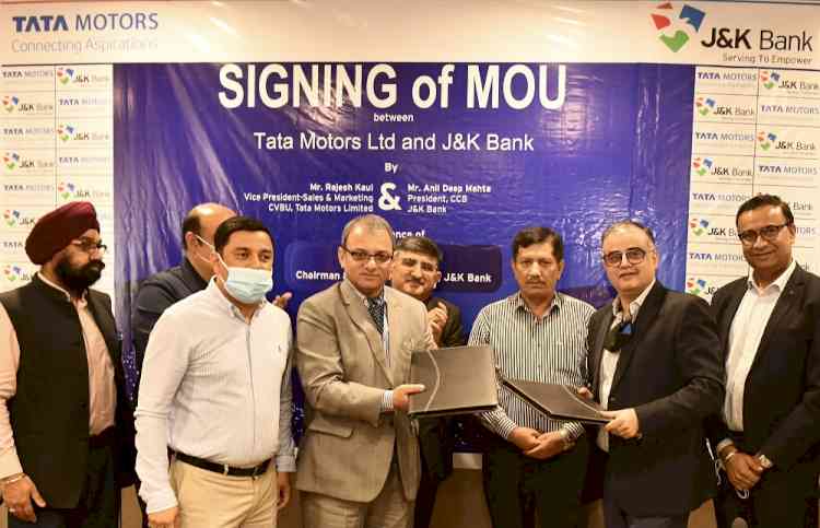 Tata Motors partners with J&K Bank to bring attractive financing options for its customers