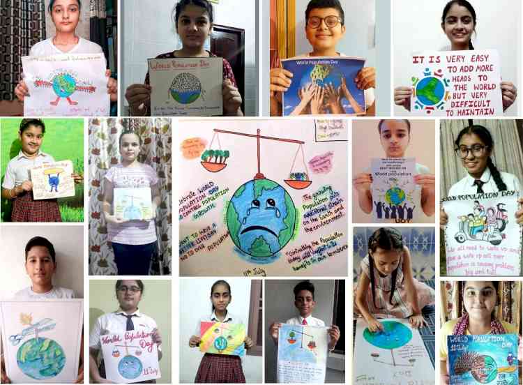 DIPS students give message of small family happy family