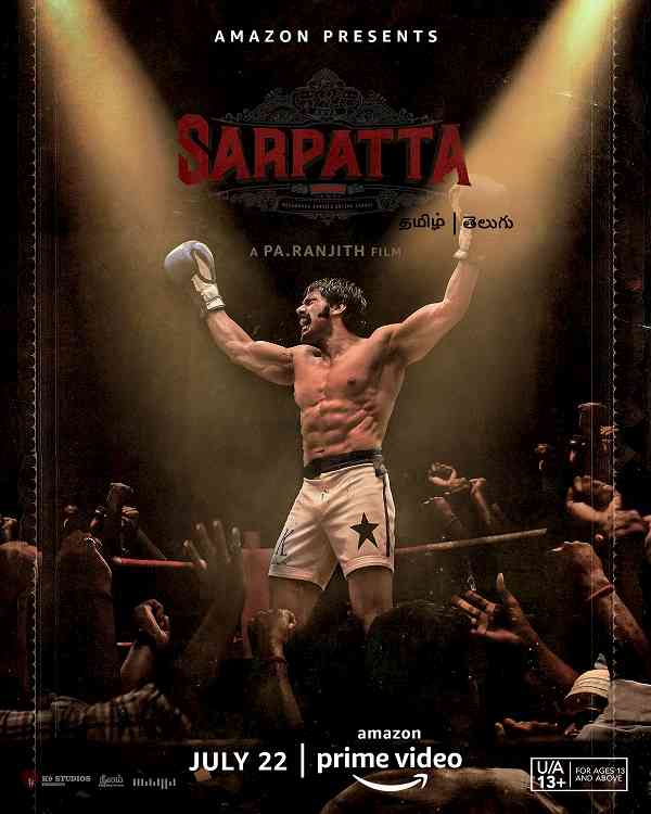 Amazon Prime Video takes you back in 70’s to witness epic boxing duel between two clashing clans with its upcoming sports drama - Sarpatta Parambarai