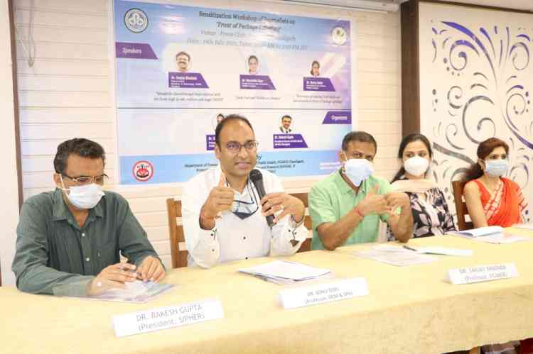 Sensitization workshop of journalists on `Front of Package Labelling’ (FOPL) held