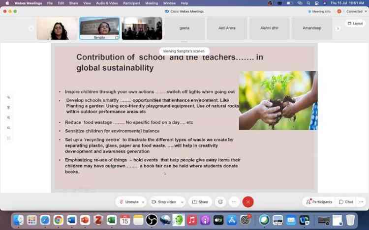 Webinar on sustainability: everyone’s responsibility