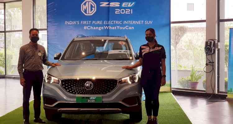 MG Motor India launches New ZSEV 2021 in Jalandhar