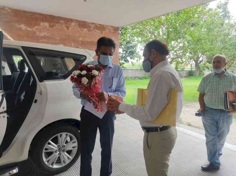 Anirudh Tewari visits Punjab Remote Sensing Center today