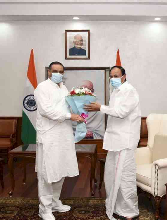 Sampla calls on Vice President, informs about NCSC’s new initiative to provide justice to schedule castes