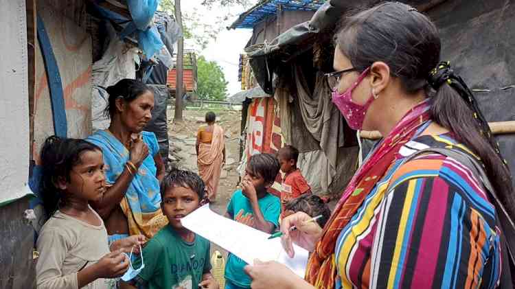Innocent Hearts College of Education organized Covid-19 Vaccination Awareness Drive by visiting slum areas