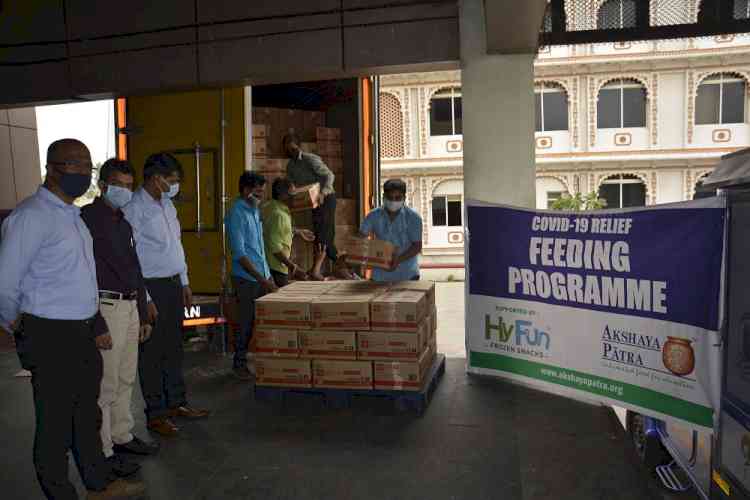 HyFun Foods donates 22,500 kgs of ready to cook potato cubes to The Akshaya Patra Foundation's Covid-19 Relief – “Donate Meal” project
