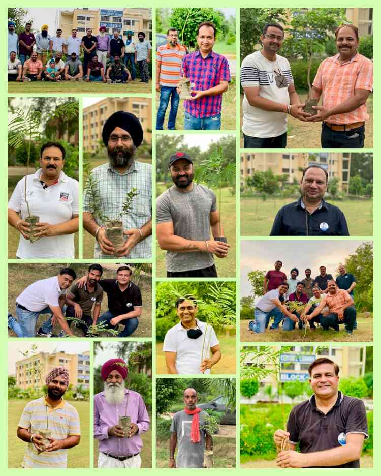 Plantation Drive under “Each One Plant One” organised at SBS University Campus by Mayank Foundation