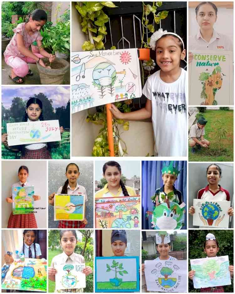 Students gave message to save earth