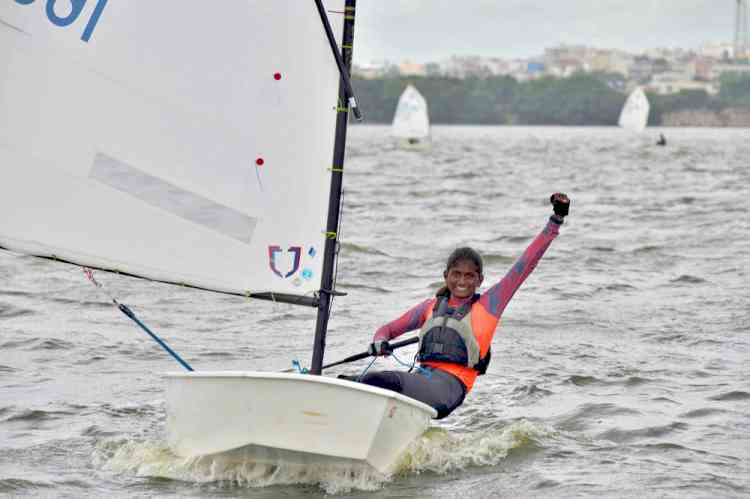 It is Jhansi Priya Laveti, all the while on the fourth day of the Monsoon Regatta