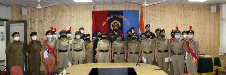 NCC Cadets of Government Home Science College win cash prizes