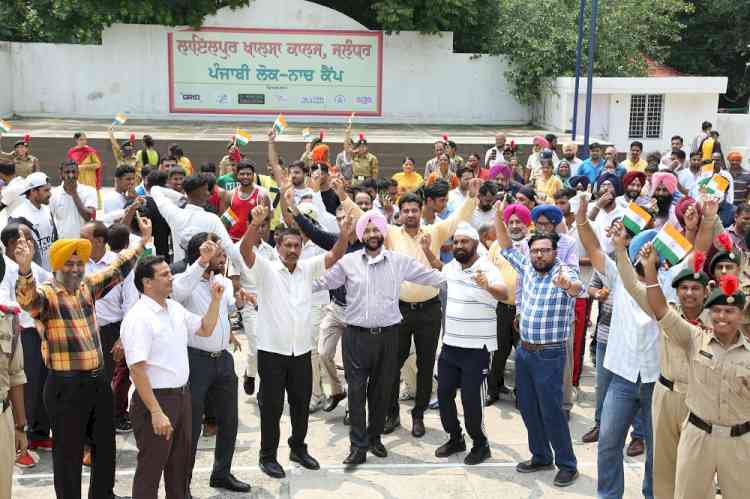 Celebrations over India's winning of bronze medal in hockey in Tokyo Olympic