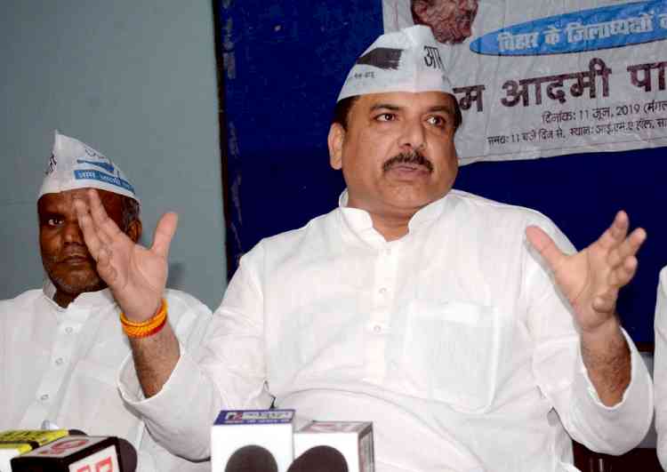 BJP MLA lodges FIR against AAP's Sanjay Singh