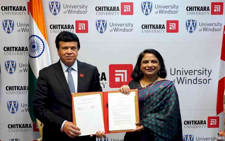 Chitkara University ties up with University of Windsor for Academic Mentorship in B.Com.