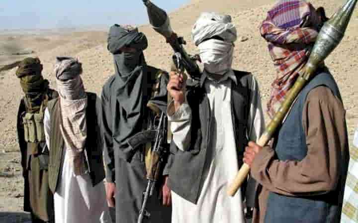 Taliban militants with flags seen on Kabul streets