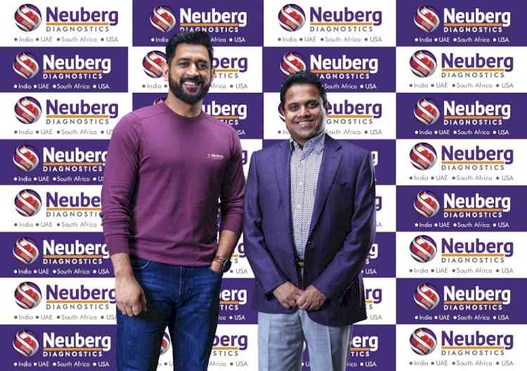 Neuberg Diagnostics partners with MS Dhoni to send the message of health and wellness