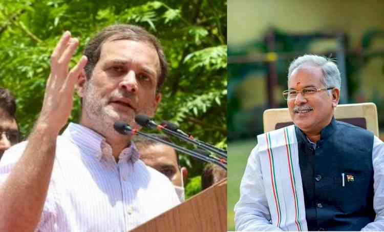 Baghel, Deo meet Rahul Gandhi amid rift in Chhattisgarh Congress