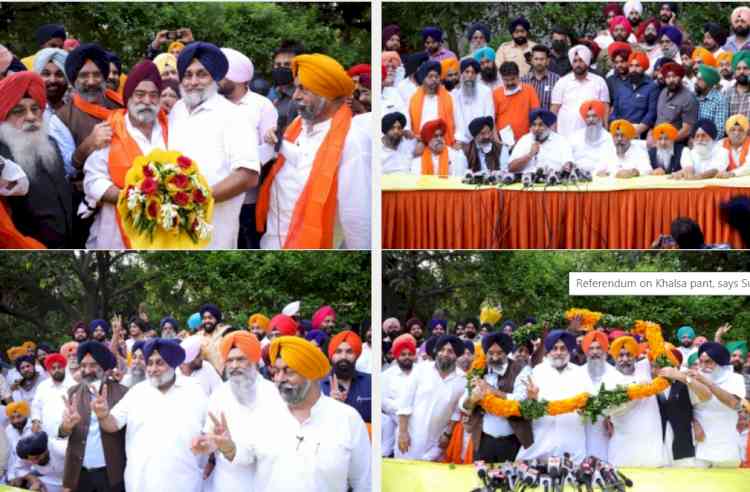 Referendum of Khalsa panth, says Sukhbir on DSGMC win