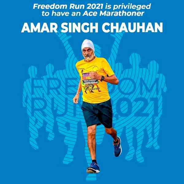 Freedom Run 2021 will see legendary 79-year-old runner Amar Singh Chauhan in action