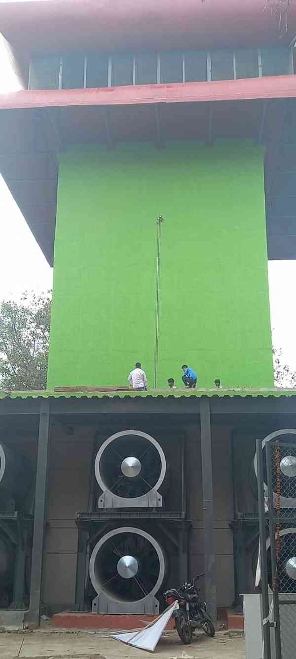 The other side of Delhi's Smog Tower - a work still in progress