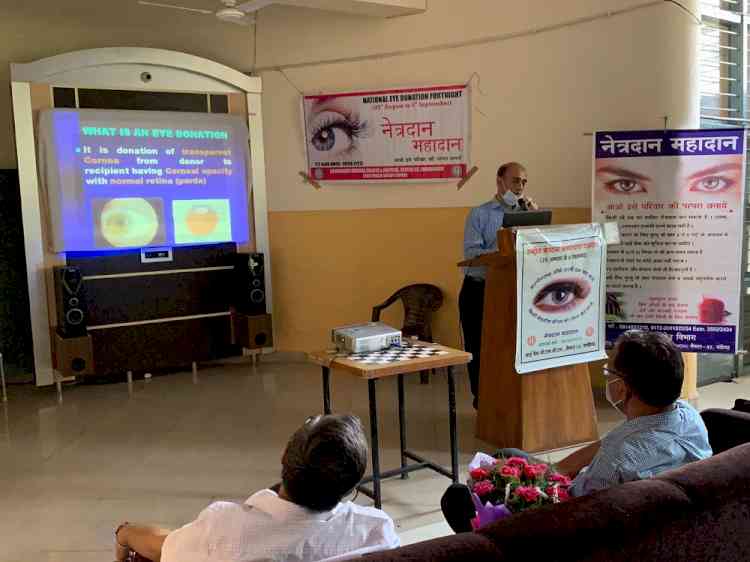 Eye Donation Awareness Programme at BH-3, PU