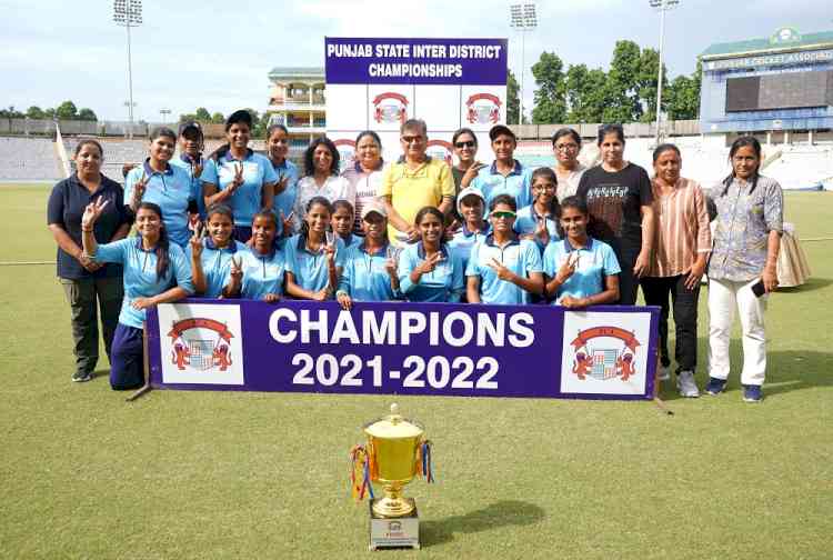 Jalandhar wins U-19 Women PCA Inter- District Title