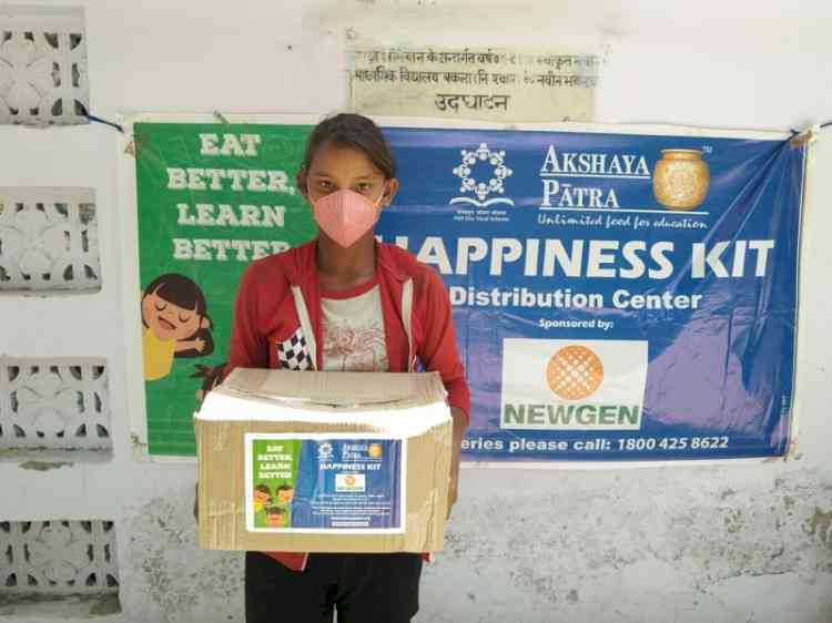 Akshaya Patra and Newgen collaborate to distribute Happiness Kits to MDM Beneficiaries in Uttar Pradesh and Rajasthan