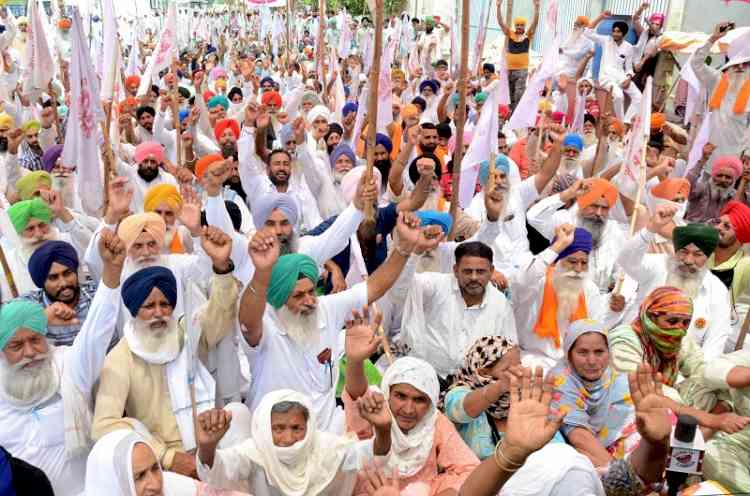 Farmers sit in protest at Karnal DC office enters 2nd day