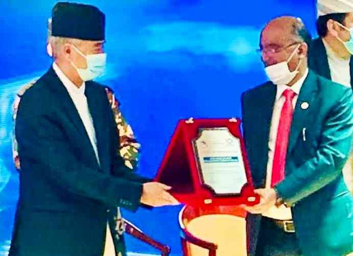 Nepal Government felicitates Nand Lal Sharma CMD, SJVN