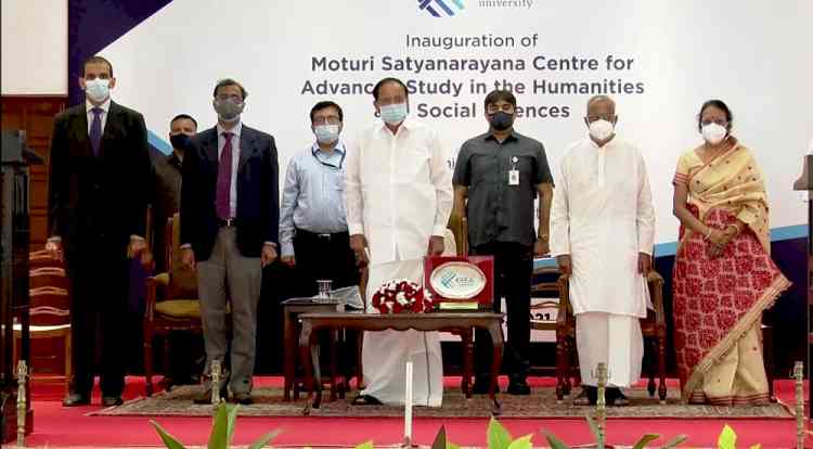 Vice President inaugurates Moturi Satyanarayana Centre for Advanced Study in Humanities and Social Sciences at Krea University