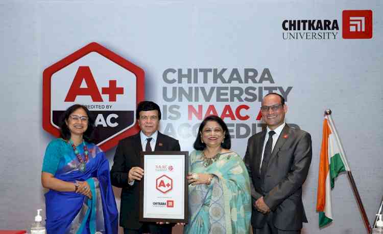 Chitkara University bags A+ NAAC Accreditation