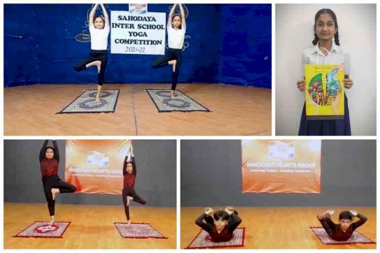 Outstanding performance of Innocent Hearts in Jalandhar Sahodaya Inter School Yoga Championship and Paper Bag Making Competitions