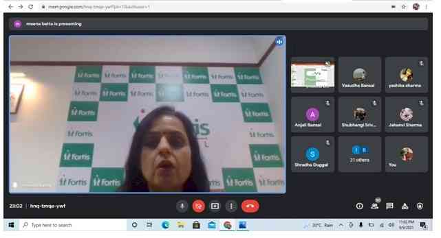 Webinar on good nutrition at Home Science College