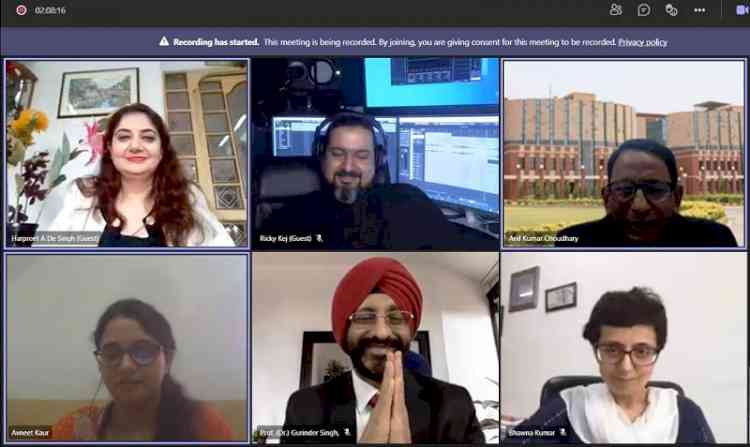 Amity University organized webinar under its unique corporate leadership motivational talk series 