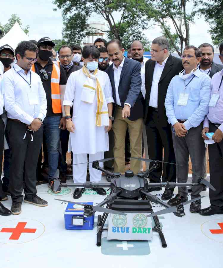 India witnesses first ever delivery of medicines and jabs by drone