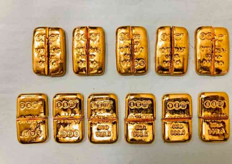 Customs seize 3.125 kg of gold worth Rs 1.33 cr at Chennai airport