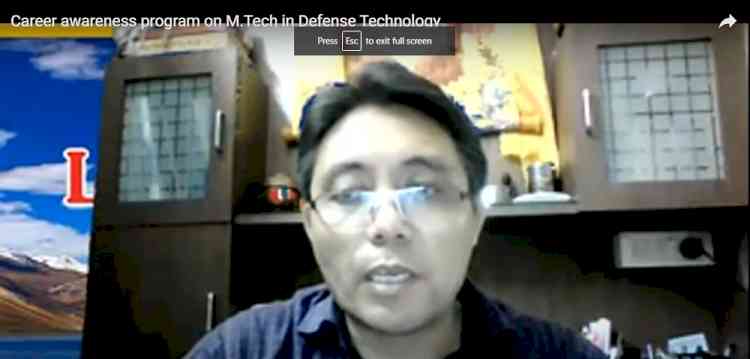 Webinar on Career Opportunities in Defence Technology held at Amity