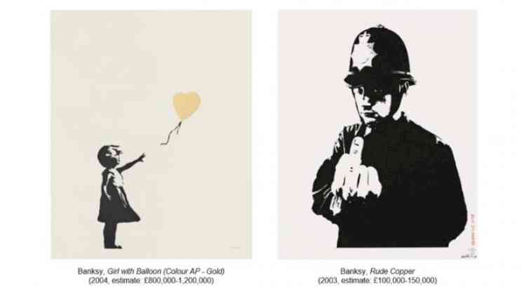 Banksy's 'Girl With Balloon' heads to auction