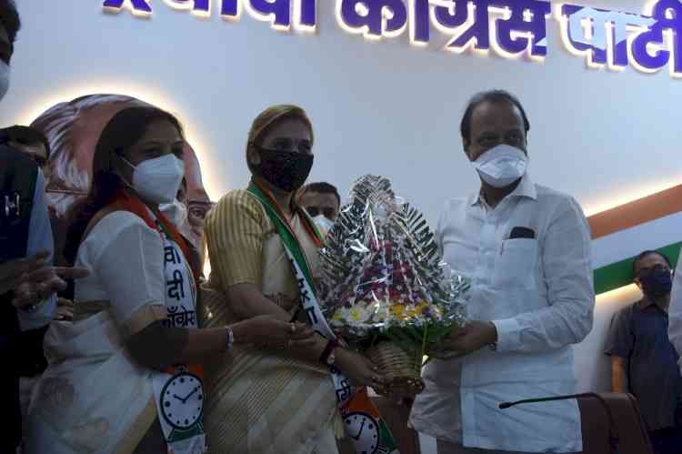 Ajit Pawar welcomes top Marathi singer, folk-dancer into NCP