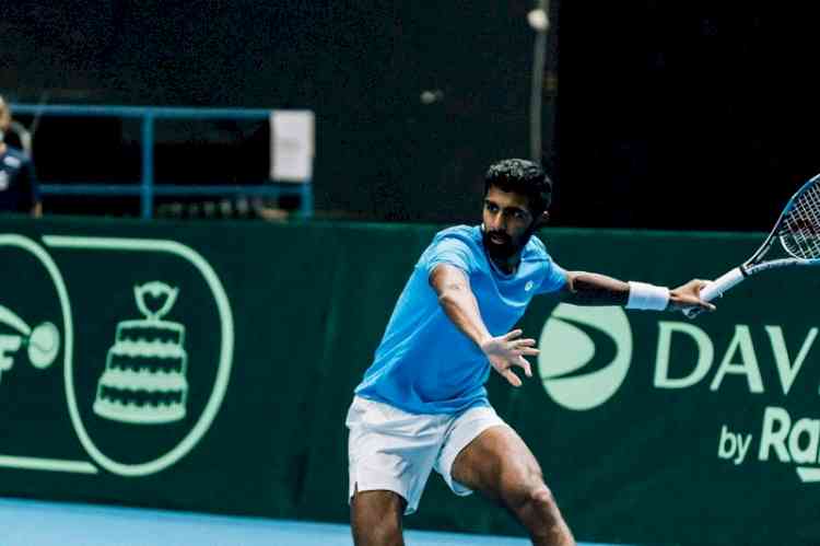 Davis Cup: Prajnesh wins lone consolation as India go down 1-3