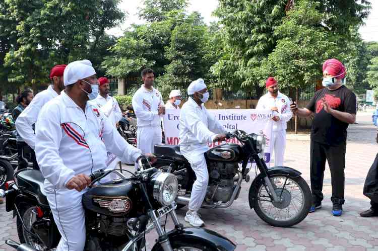 Aykai Hospital, bikers and police organised bike rally 