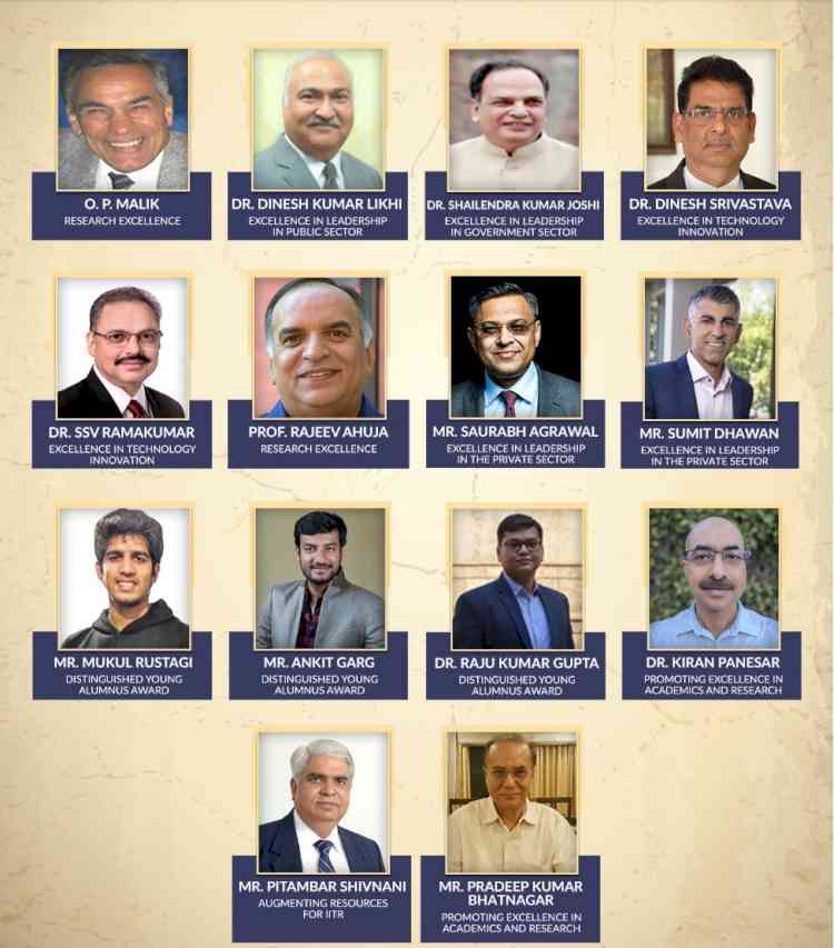 Indian Institute of Technology Roorkee announces its Annual Distinguished Alumni awards