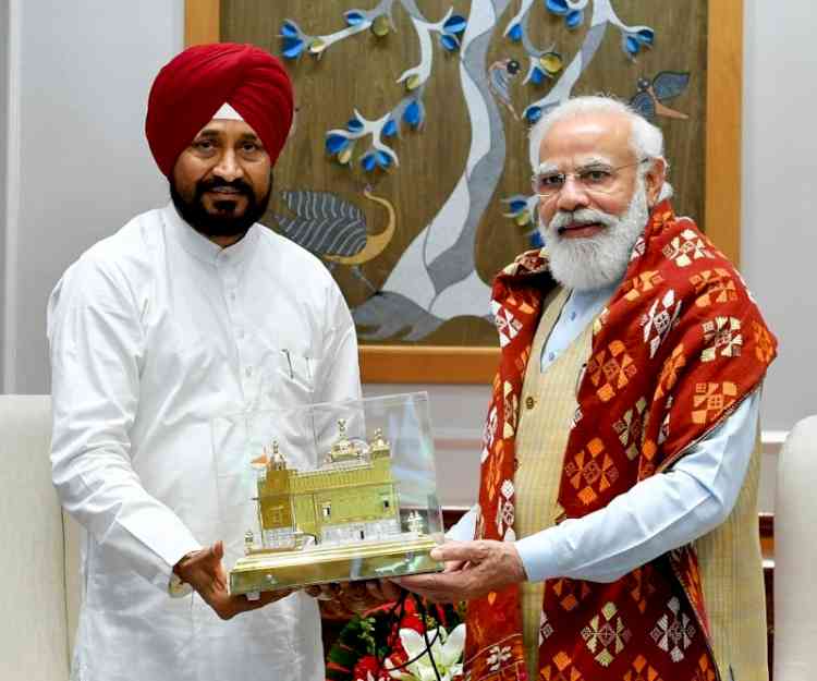 Punjab CM Channi meets PM Modi, discusses farmers' issues