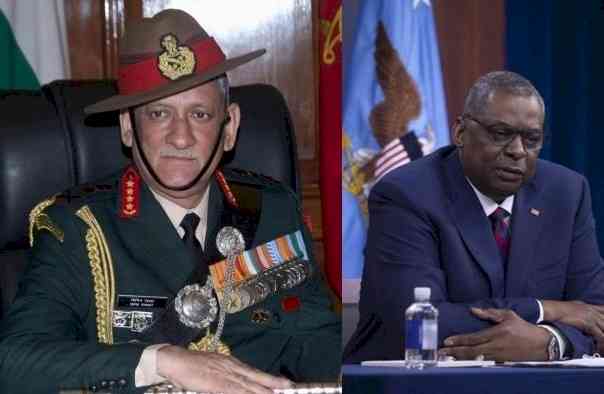 Gen Rawat, Austin discuss expanding cooperation with regional partners