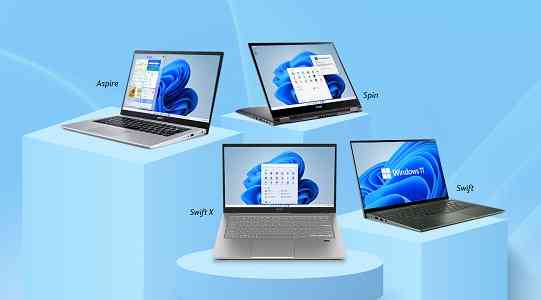 Acer launches SIX new laptops with Windows 11 Pre-installed