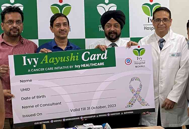 ‘Aayushi card’ for cancer patient launched at Ivy Hospital