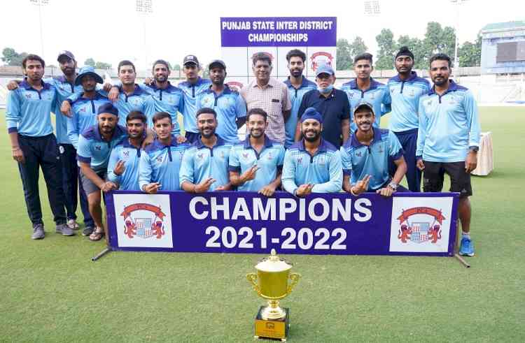Punjab State Inter District One Day Limited Overs Tournament: Patiala are state one day champions