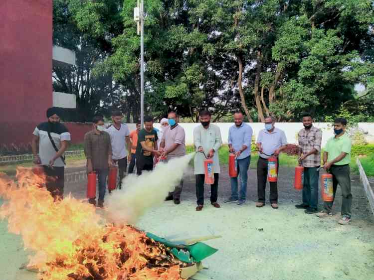 Fire Mock Drill Training and Safety Session at PU’s Boys Hostel No. 4