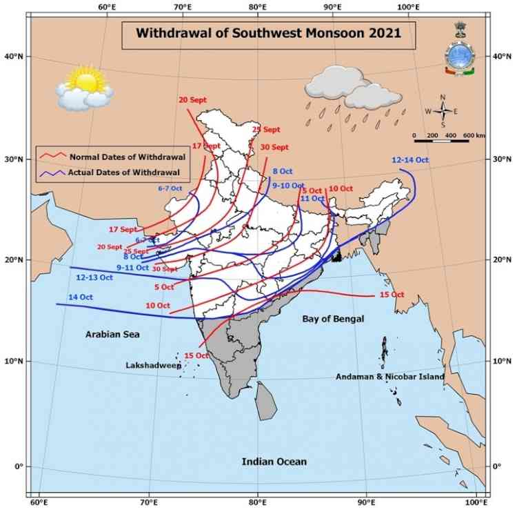 Monsoon withdrawal not yet complete, says IMD