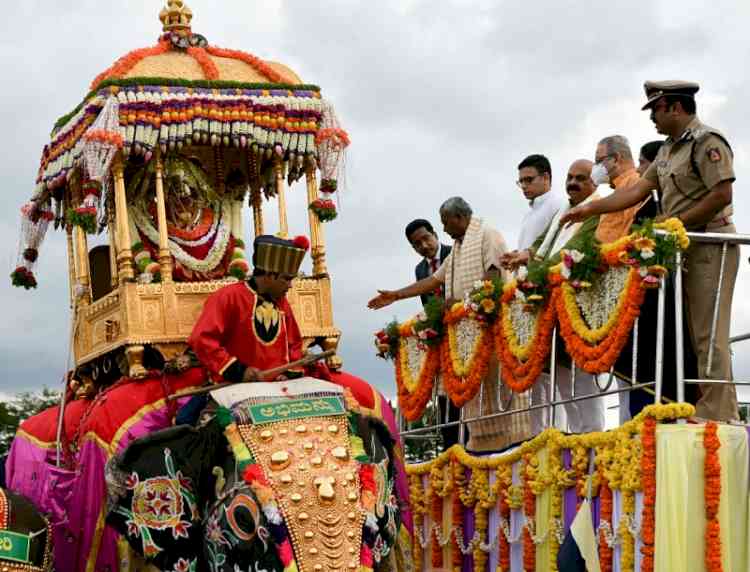 'Jumbo Savari' takes place within Mysuru Palace premises on Dasara