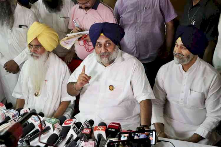 CM Channi compromising interests of Punjab to save his chair: Sukhbir Badal